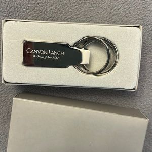 Canyon Ranch Silvertone Keychain, NWOT